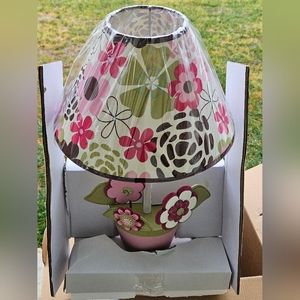 Cocalo taffy lamp base with shade, never used, new in open box